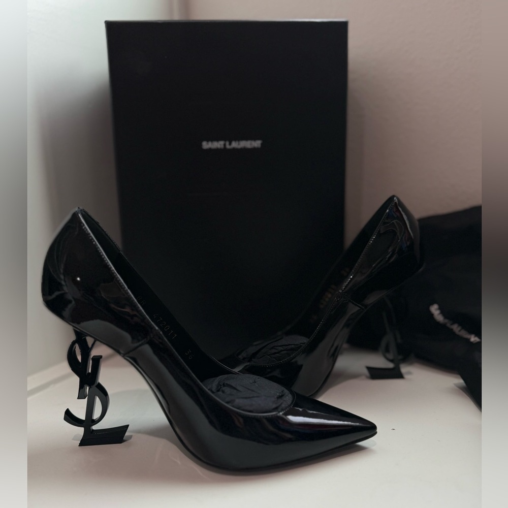 YSL OPYUM PUMPS IN PATENT LEATHER Size 36